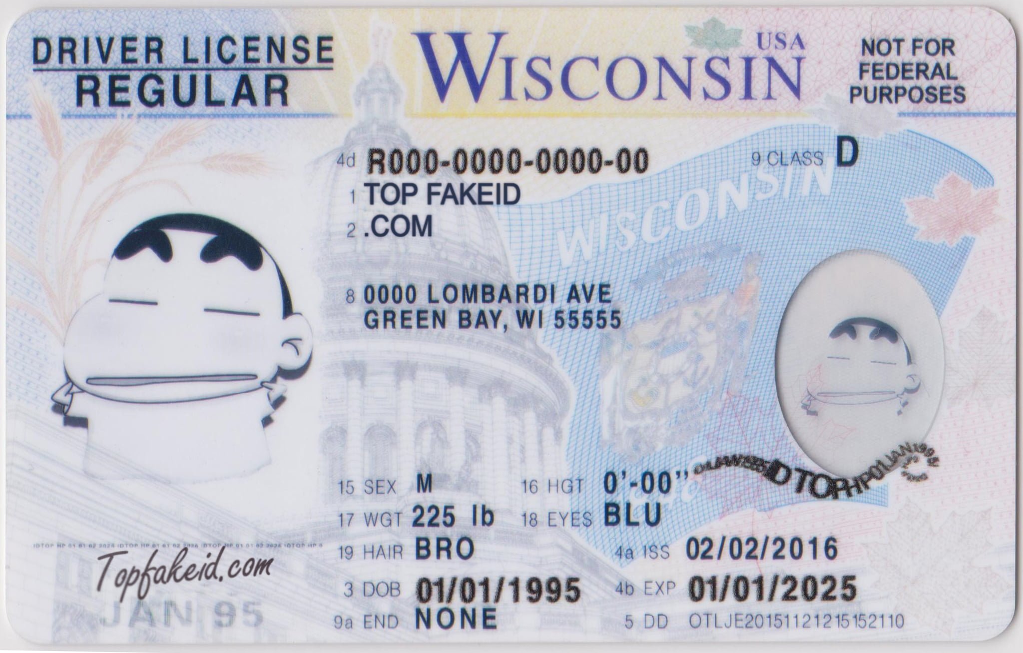 Fake Wisconsin Id Card