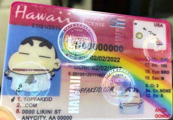 Hawaii Custom ID